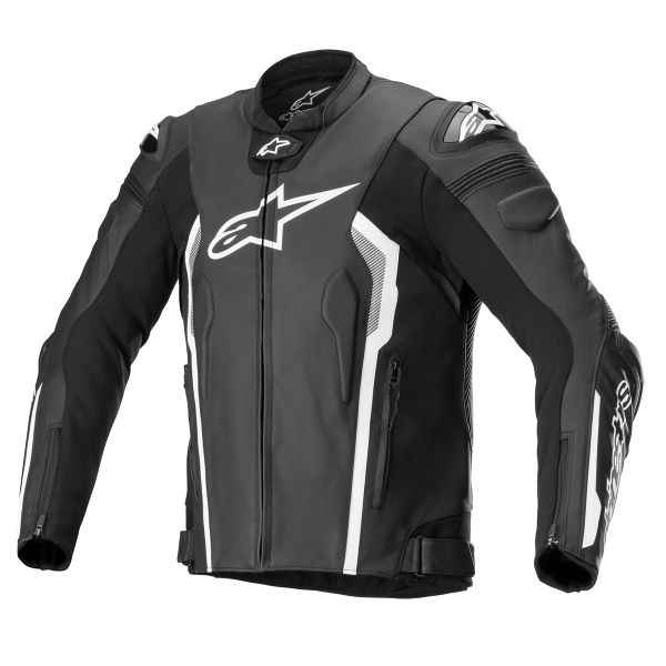 Motorcycle Jackets Alpinestars Missile V2 Leather Black White
