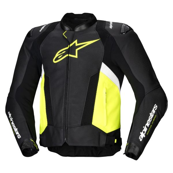 Motorcycle Jackets Alpinestars Missile V3 Airflow Black Yellow Fluo White Motorcycle Jackets Alpinestars Missile V3 Airflow Black Yellow Fluo White