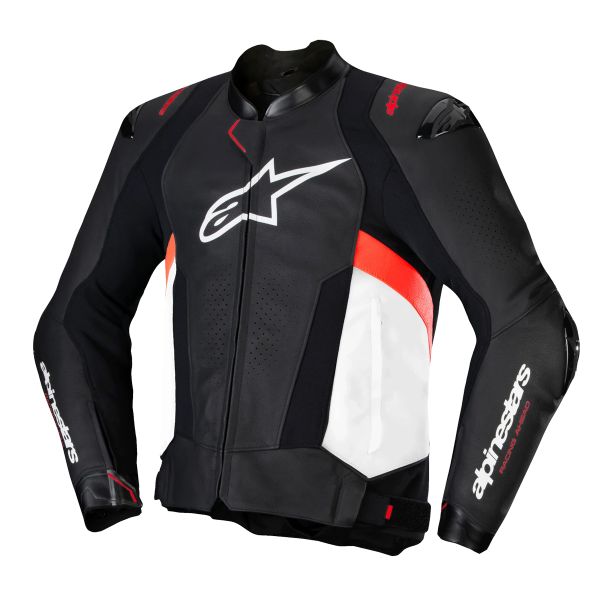 Motorcycle Jackets Alpinestars Missile V3 Black White Red Fluo Motorcycle Jackets Alpinestars Missile V3 Black White Red Fluo
