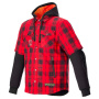 Motorcycle Jackets Alpinestars MO.ST.EQ Tartan Shirt Flame Red Black