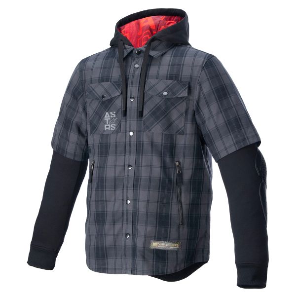 Motorcycle Jackets Alpinestars MO.ST.EQ Tartan Shirt Tar Grey Black Motorcycle Jackets Alpinestars MO.ST.EQ Tartan Shirt Tar Grey Black