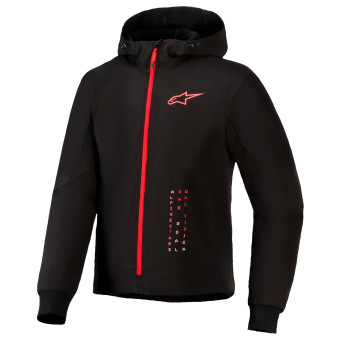Motorcycle Jackets Alpinestars Radium Tech Hoodie Black Bright Red