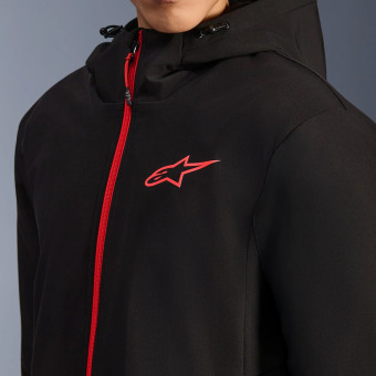 Alpinestars Radium Tech Hoodie Black Bright Red