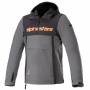 Motorcycle Jackets Alpinestars Sherpa Hoodie Black Tar Grey Red Fluo