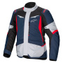 Motorcycle Coats Alpinestars ST-1 Waterproof Dark Blue Black Bright Red