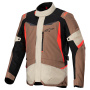 Motorcycle Coats Alpinestars ST-1 Waterproof Dark Khaki Sand Black Red Fluo