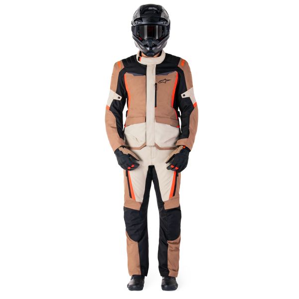 Alpinestars ST-1 Waterproof Dark Khaki Sand Black Red Fluo