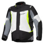 Motorcycle Coats Alpinestars ST-1 Waterproof Ice Gray Black Yellow Fluo