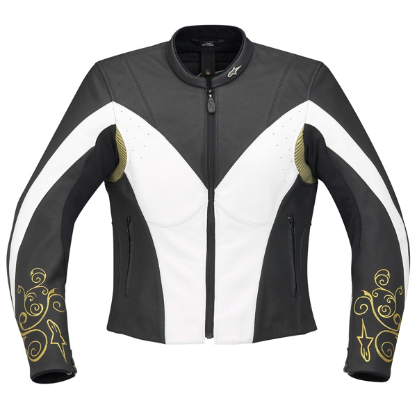 Motorcycle Jackets Alpinestars Stella Anouke Black White
