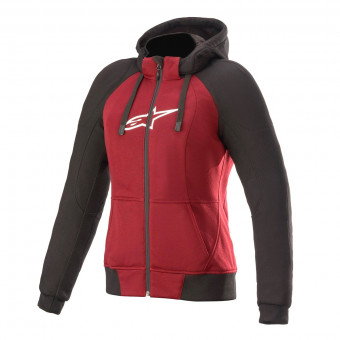 Motorcycle Jackets Alpinestars Stella Chrome Sport Hoodie Jasper Red Black White