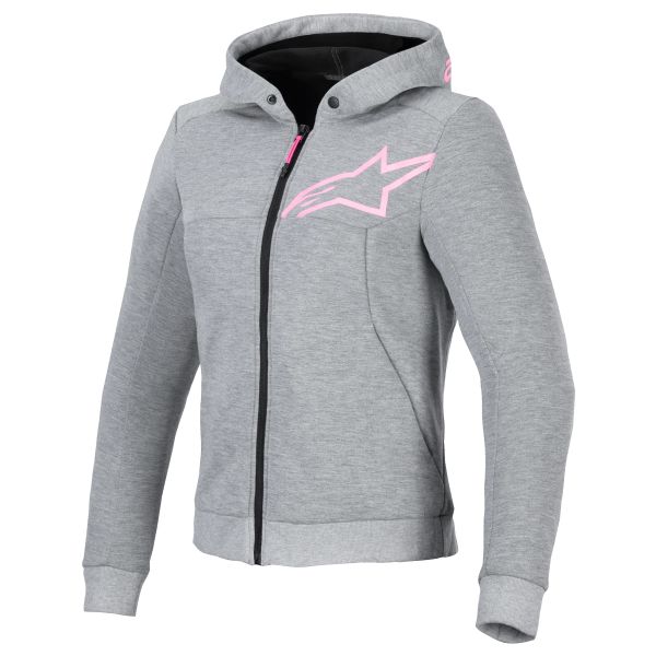 Motorcycle Jackets Alpinestars Stella Chrome V2 Sport Sport Gray Heather Pink Fluo Motorcycle Jackets Alpinestars Stella Chrome V2 Sport Sport Gray Heather Pink Fluo