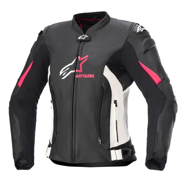 Motorcycle Jackets Alpinestars Stella GP Plus V4 Black White Diva Pink Motorcycle Jackets Alpinestars Stella GP Plus V4 Black White Diva Pink