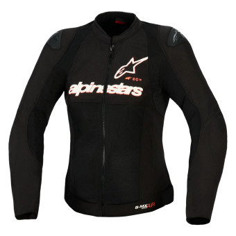 Motorcycle Jackets Alpinestars Stella Smx Air Black White Red Fluo