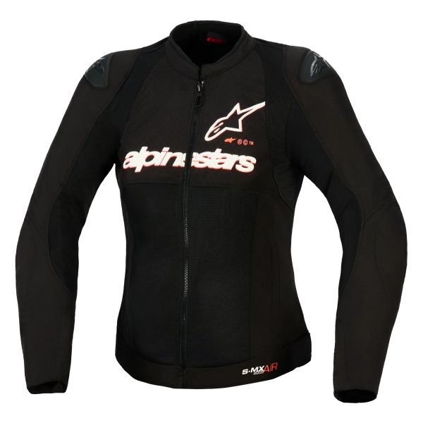 Motorcycle Jackets Alpinestars Stella Smx Air Black White Red Fluo