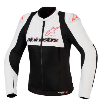 Motorcycle Jackets Alpinestars Stella Smx Air Ice Gray Black Coral Fluo