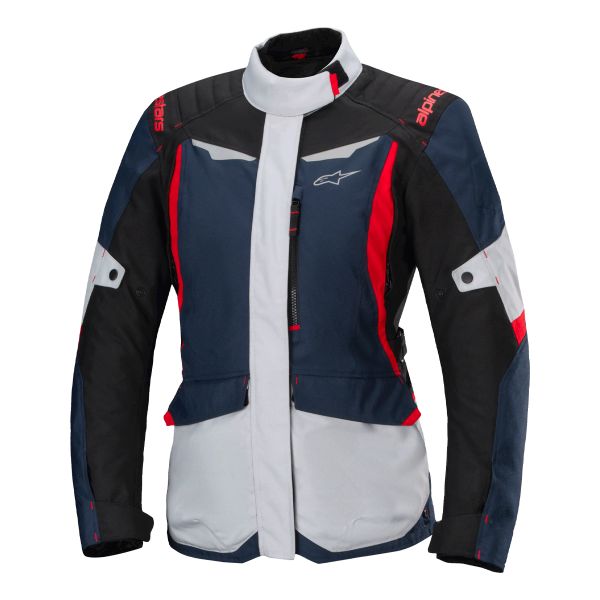 Motorcycle Coats Alpinestars Stella ST-1 Waterproof Dark Blue Black Bright Red