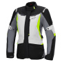 Motorcycle Coats Alpinestars Stella ST-1 Waterproof Ice Gray Black Yellow Fluo