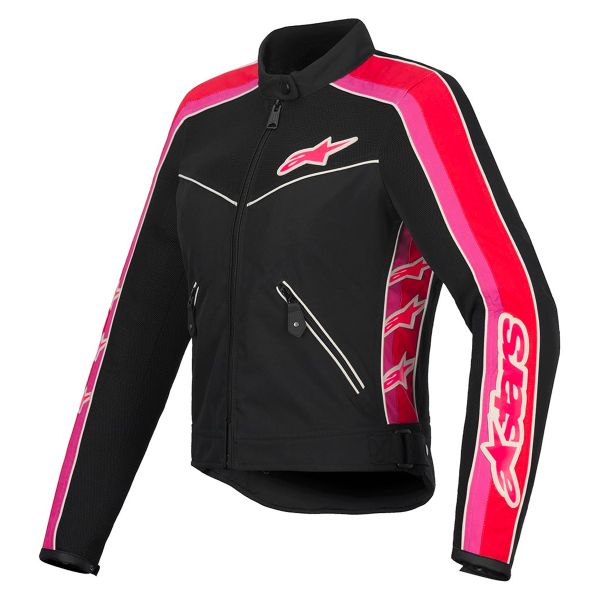 Motorcycle Jackets Alpinestars Stella T-Dyno Air Black Bright Red Fuchsia Motorcycle Jackets Alpinestars Stella T-Dyno Air Black Bright Red Fuchsia