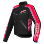 Motorcycle Jackets Alpinestars Stella T-Dyno Air Black Bright Red Fuchsia