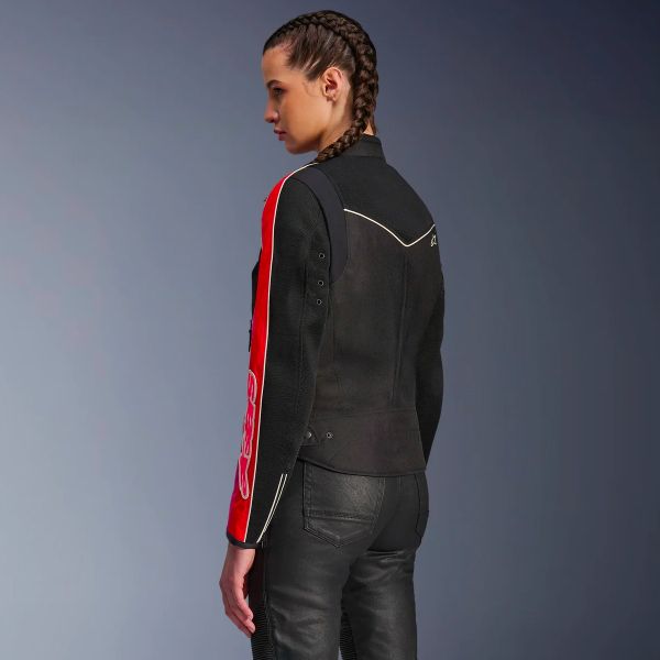 Alpinestars Stella T-Dyno Air Black Bright Red Fuchsia