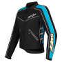 Motorcycle Jackets Alpinestars Stella T-Dyno Air Black Light Blue Ecru