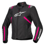 Motorcycle Jackets Alpinestars Stella T-SPS V2 WP Black White Diva Pink