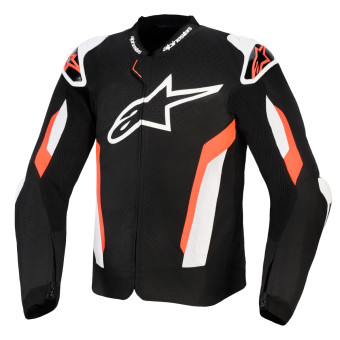 Motorcycle Jackets Alpinestars T-GP Air Black Red Fluo