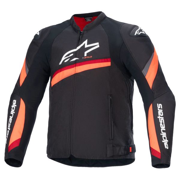 Motorcycle Jackets Alpinestars T-GP Plus R V4 Black Red Fluo