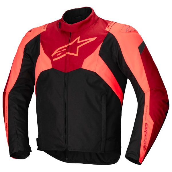 Motorcycle Jackets Alpinestars T-Jaws V4 WP Black Red Fluo Dark Red Motorcycle Jackets Alpinestars T-Jaws V4 WP Black Red Fluo Dark Red