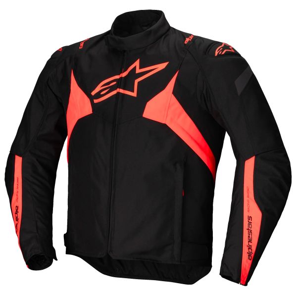 Motorcycle Jackets Alpinestars T-Jaws V4 WP Black Red Fluo Motorcycle Jackets Alpinestars T-Jaws V4 WP Black Red Fluo