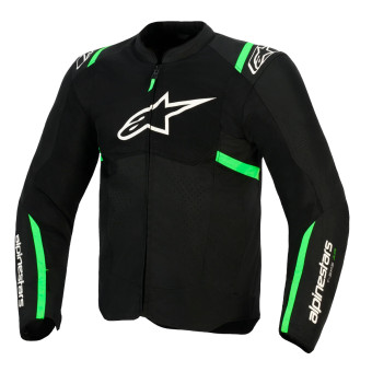 Motorcycle Jackets Alpinestars T-SPS Air V2 Black Fluo Green
