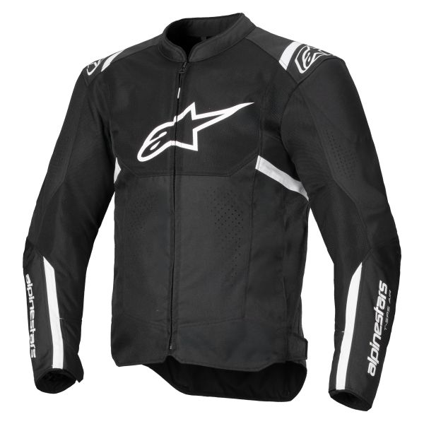 Motorcycle Jackets Alpinestars T-SPS Air V2 Black White Motorcycle Jackets Alpinestars T-SPS Air V2 Black White