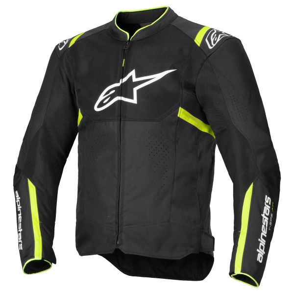 Motorcycle Jackets Alpinestars T-SPS Air V2 Black Yellow Fluo Motorcycle Jackets Alpinestars T-SPS Air V2 Black Yellow Fluo