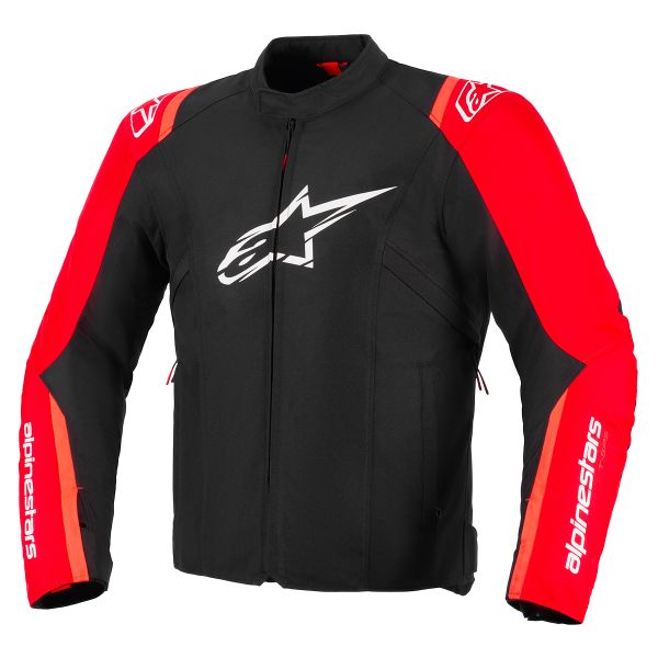 Motorcycle Jackets Alpinestars T-SPS V2 WP Black Red Fluo