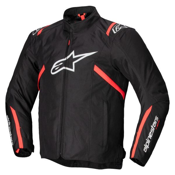 Motorcycle Jackets Alpinestars T-SPS V2 WP Black White Red Fluo Motorcycle Jackets Alpinestars T-SPS V2 WP Black White Red Fluo
