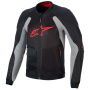 Motorcycle Jackets Alpinestars Troop Air Black Ash Gray Bright Red
