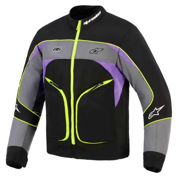 Motorcycle Jackets Alpinestars Unite Black Asphalt Violet