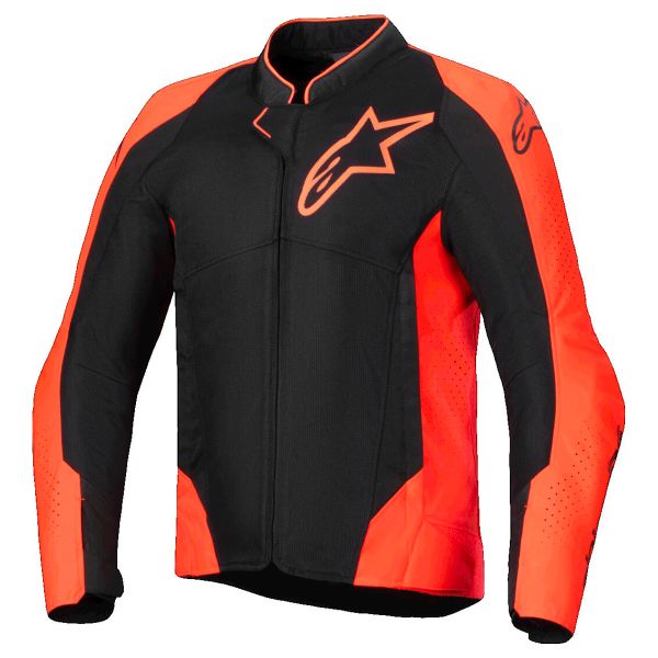 Motorcycle Jackets Alpinestars Viper Air V4 Red Fluo Black Motorcycle Jackets Alpinestars Viper Air V4 Red Fluo Black