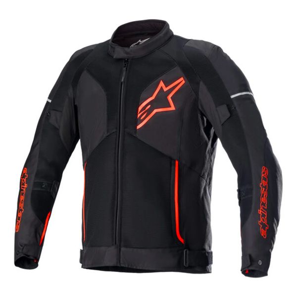 Motorcycle Jackets Alpinestars Viper V3 Air Black Red Fluo