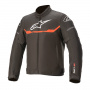 Motorcycle Jackets Alpinestars Youth T-SPS Waterproof Black Red Fluo