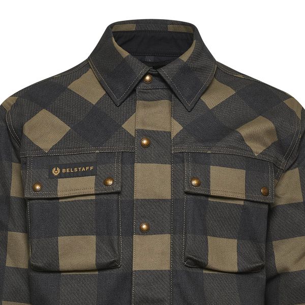 Belstaff Mansion Olive Black shirt