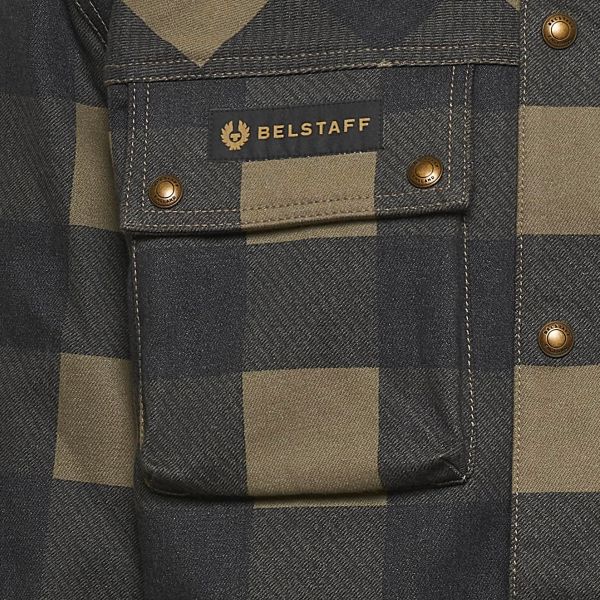 Belstaff Mansion Olive Black shirt