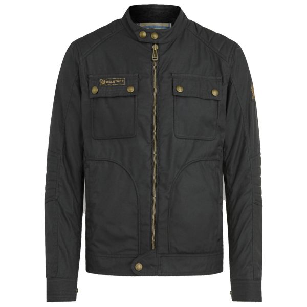 Motorcycle Jackets Belstaff Roberts Coton Wax Black