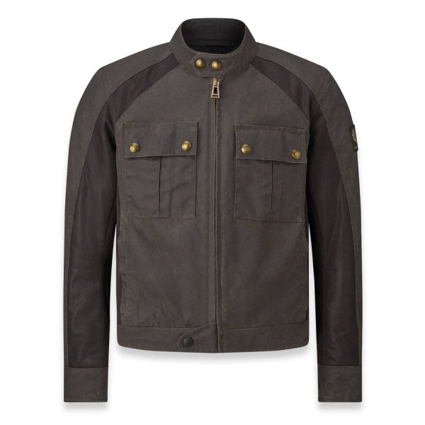 Motorcycle Jackets Belstaff Temple Coton Wax Mahogany