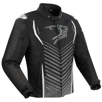 Motorcycle Jackets Bering Gang Black Grey White