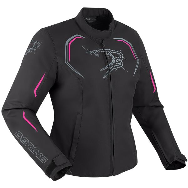 Motorcycle Jackets Bering Lady Dundy Black Fuchsia