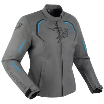 Motorcycle Jackets Bering Lady Dundy Grey Blue