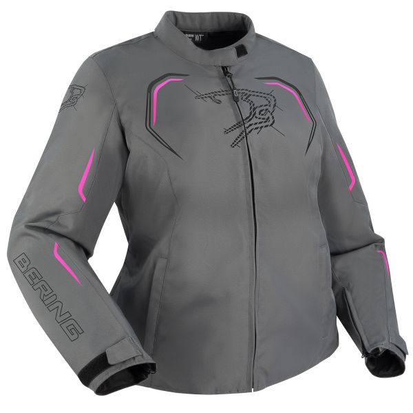 Motorcycle Jackets Bering Lady Dundy QS Grey Fuchsia