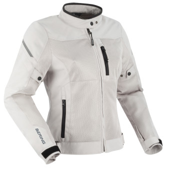 Motorcycle Jackets Bering Lady Ozone Silver Motorcycle Jackets Bering Lady Ozone Silver