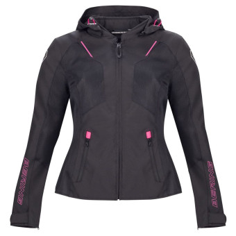 Motorcycle Jackets Bering Lady Wing Black Fuschia